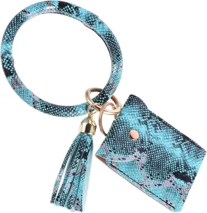 1 PC Bracelet Keychain Car Key Chain Car Key Hanging Keychain Cards Bag Red Card Holder Alloy Bracelet