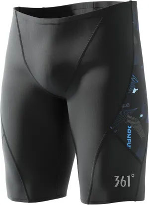 361 Swim Jammers for Men, Pro Racing Training Swimsuit, Chlorine Resistant Endurance Mens Swim Suit Swimwear Tech Pant