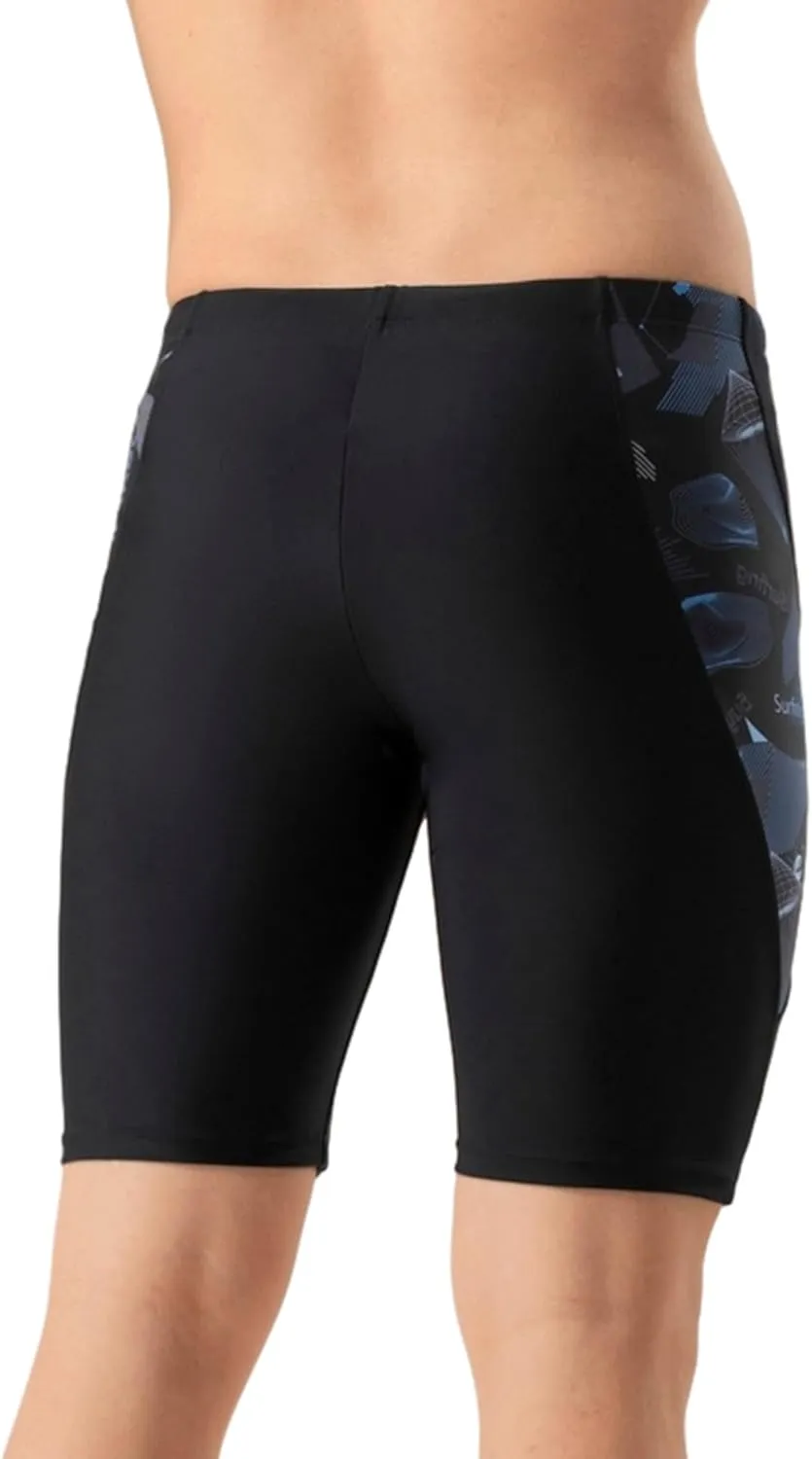 361 Swim Jammers for Men, Pro Racing Training Swimsuit, Chlorine Resistant Endurance Mens Swim Suit Swimwear Tech Pant
