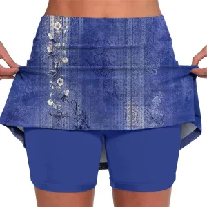 aihihe Golf Skirts for Women Tummy Control Long Womens Biker Shorts with Pockets Running Shorts Men 5 inch
