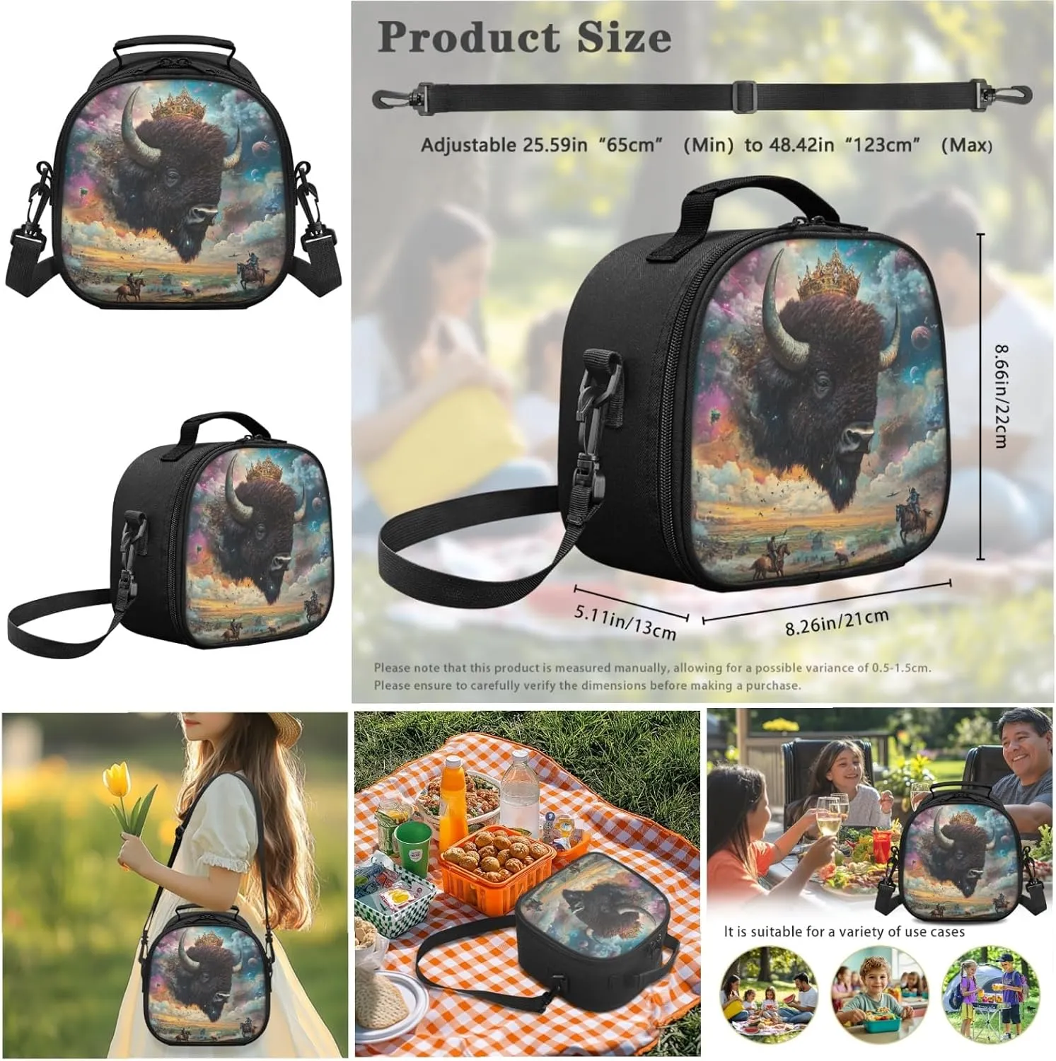 AmzPrint American Eskimo Dog School Backpack With Lunch Box Bags For Students Girls Boys Middle School 3 In 1 Backpack Set