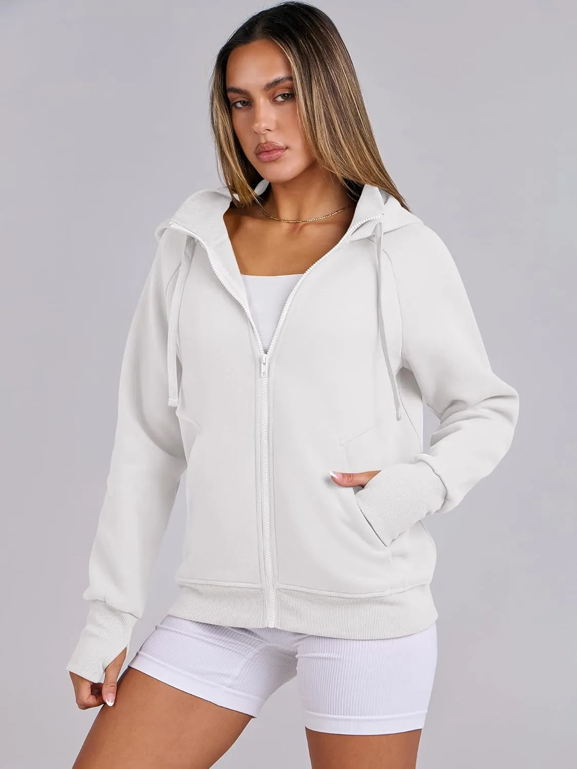 ANRABESS Womens Zip Up Hoodies Fleece Jackets Long Sleeve Sweatshirts Pockets Casual Fall Fashion Preppy Outfits Y2k Clothes