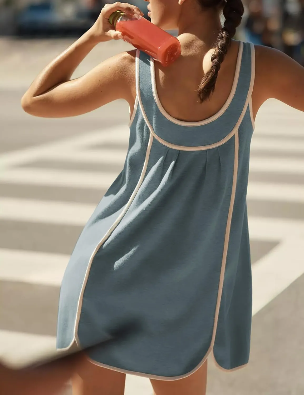 Athlisan Womens Summer Athletic Sleeveless Mini Dress Casual Workout Tennis Dress Sundress