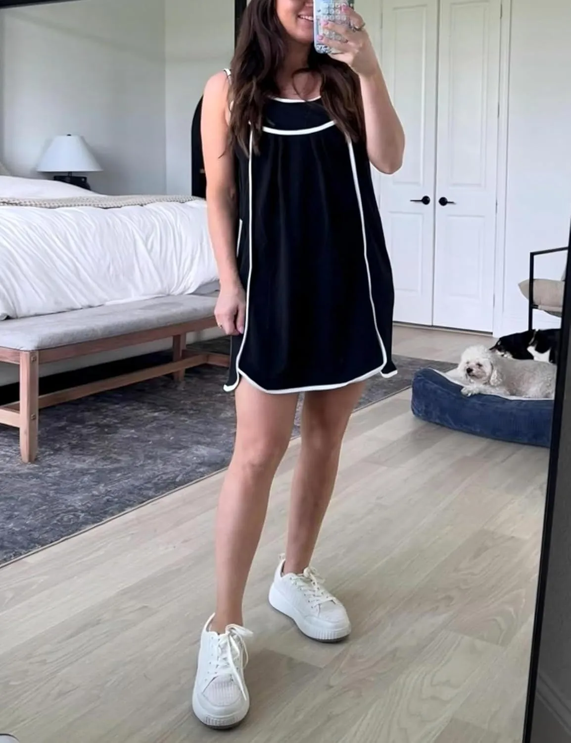 Athlisan Womens Summer Athletic Sleeveless Mini Dress Casual Workout Tennis Dress Sundress