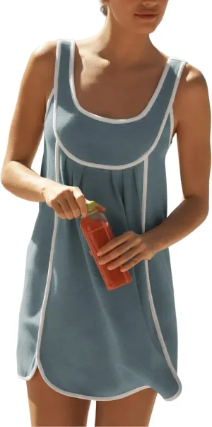 Athlisan Womens Summer Athletic Sleeveless Mini Dress Casual Workout Tennis Dress Sundress