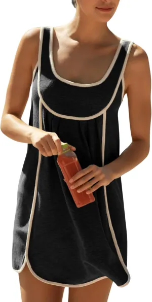 Athlisan Womens Summer Athletic Sleeveless Mini Dress Casual Workout Tennis Dress Sundress