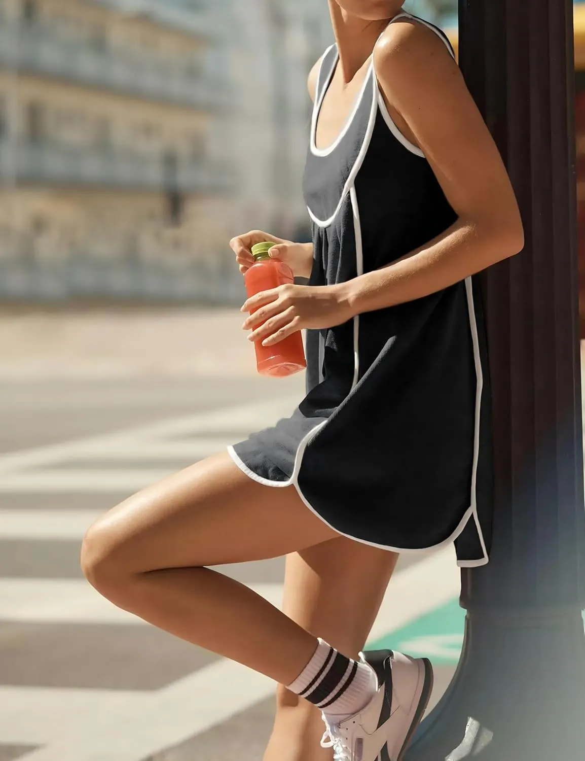 Athlisan Womens Summer Athletic Sleeveless Mini Dress Casual Workout Tennis Dress Sundress