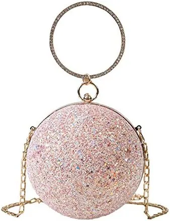 Beautiful Rhinestone Clutch, Bridal Wedding Purse, Metal Chains Vary Style Clutch Casual Bag or Shoulder Bag