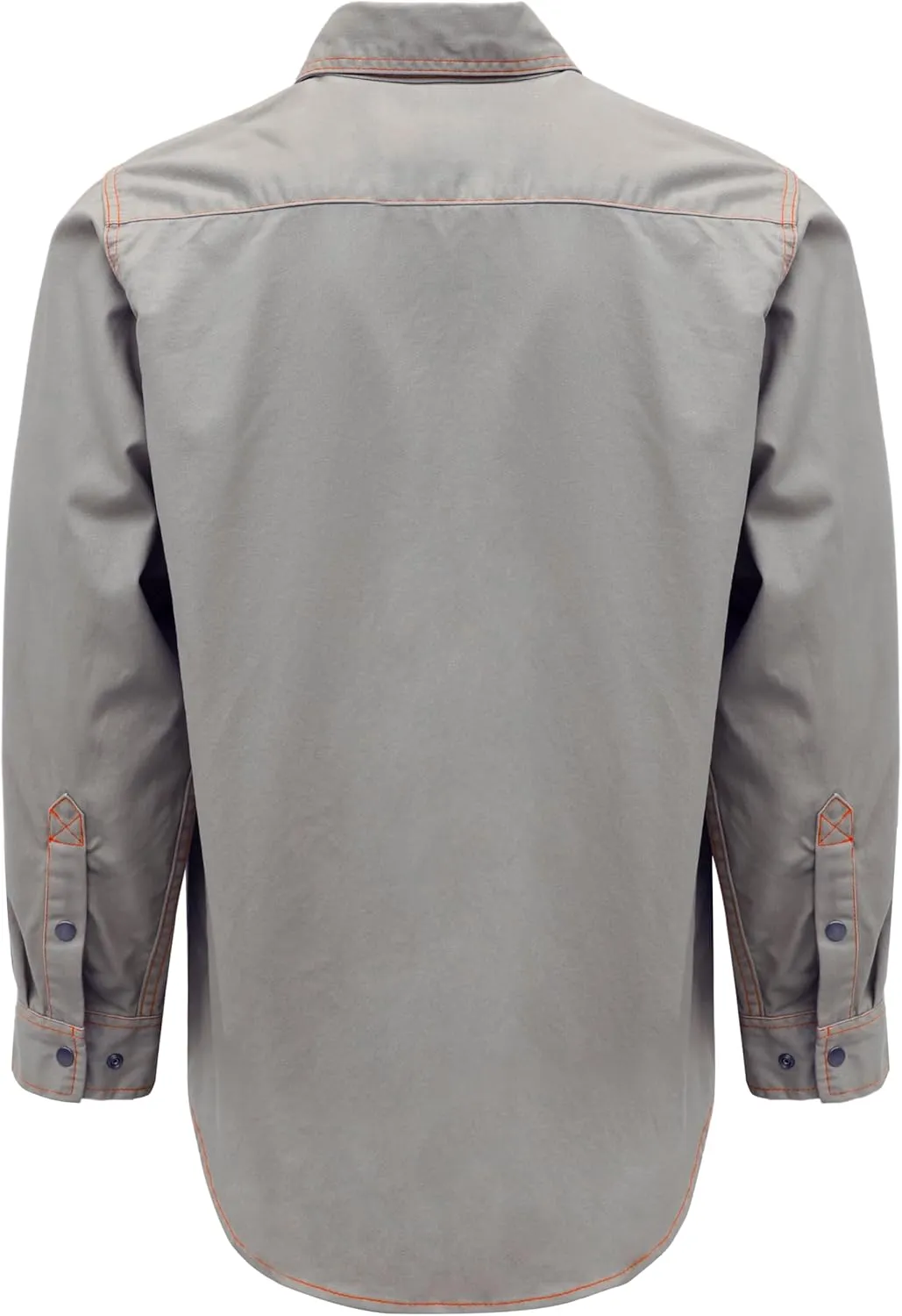 BOCOMAL FR Shirts for Men Snaps Down 7.5oz Water Repellent Fire Resistant Welding Jackets-NFPA2112 CAT2