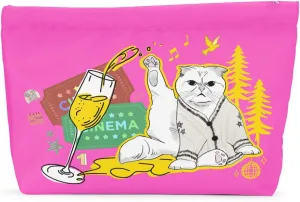 Cat Gifts for Cat Lovers Cute Cat Makeup Bag Inspired Music Lover Gifts Fan Singer Merch Friendship Gifts for Women Cat Mom Cat Lady Soul Sister BFF Birthday Mothers Day Christmas Cosmetic Bag