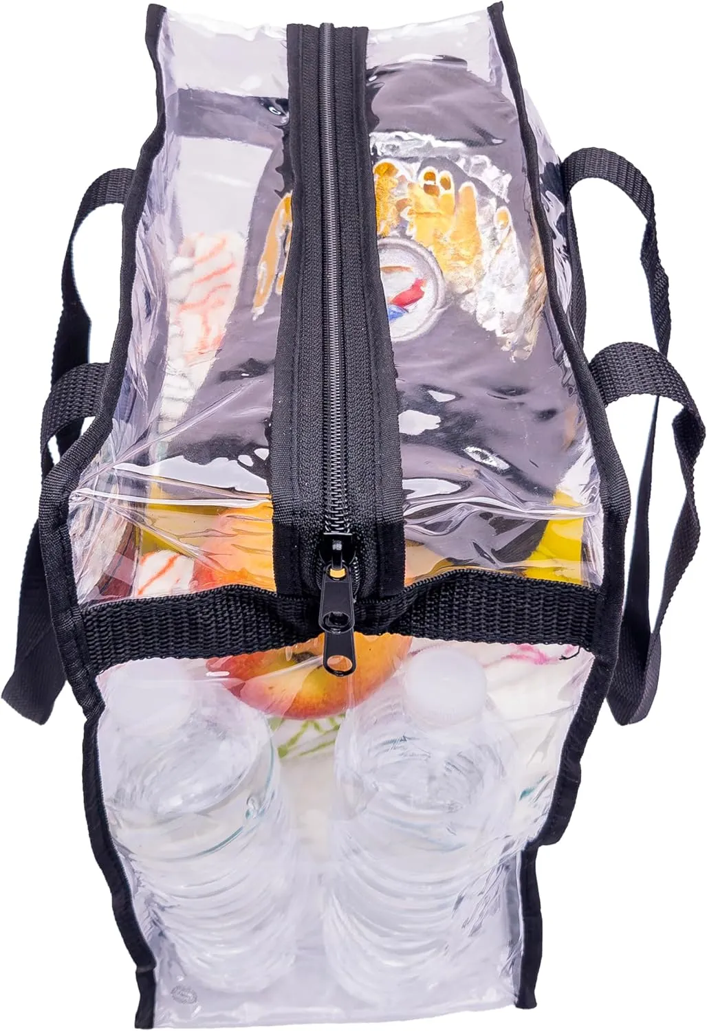 Clear Stadium Approved Bags 12x6x12 Transparent Tote, Zipper and Handles for Concerts, Sporting Events, Work, Gym