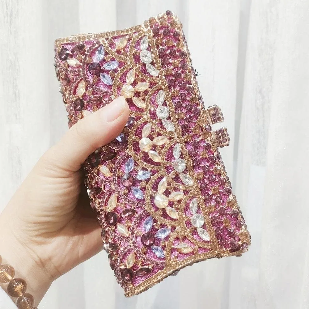 Colorful Clutch Bag For Party Wedding Crystal Evening Bags Handbag Bridal Clutch Purse evening clutch