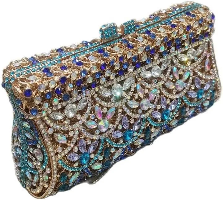 Colorful Clutch Bag For Party Wedding Crystal Evening Bags Handbag Bridal Clutch Purse evening clutch