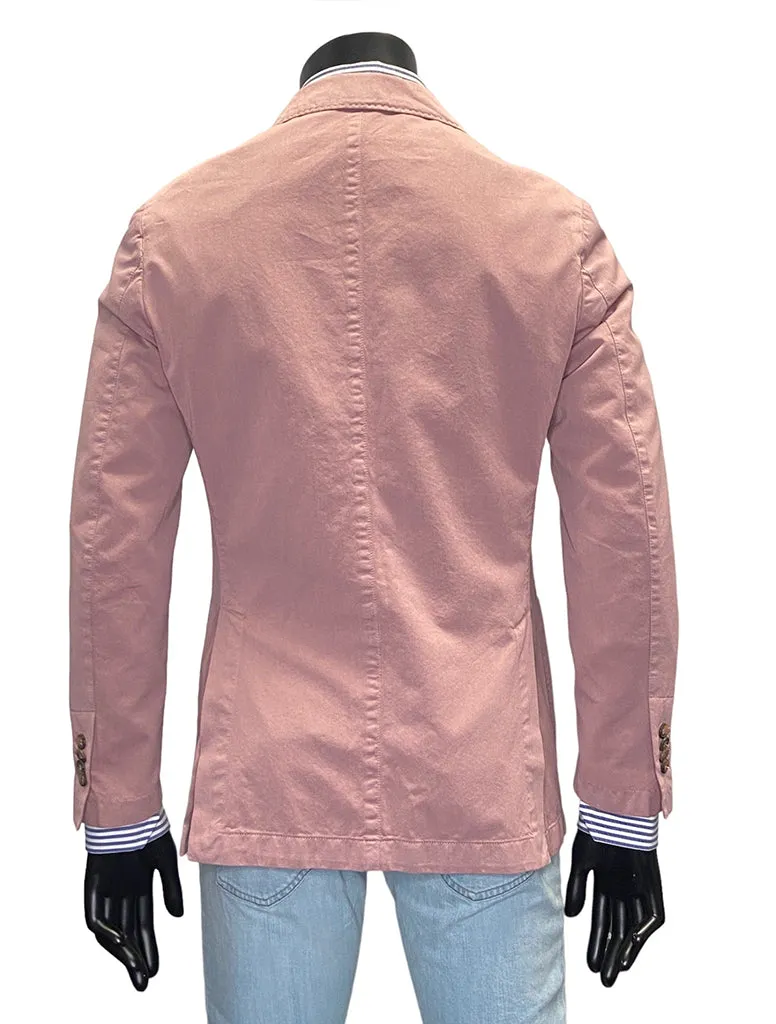 COTTON/SILK PEAK LAPPEL SOFT JACKET - DEBONAIR