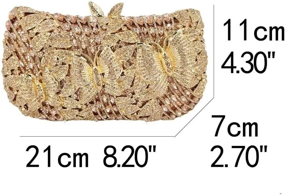 Crystal Clutch Evening Bags for Women Formal Party Rhinestone Purses Wedding Bridal Handbags
