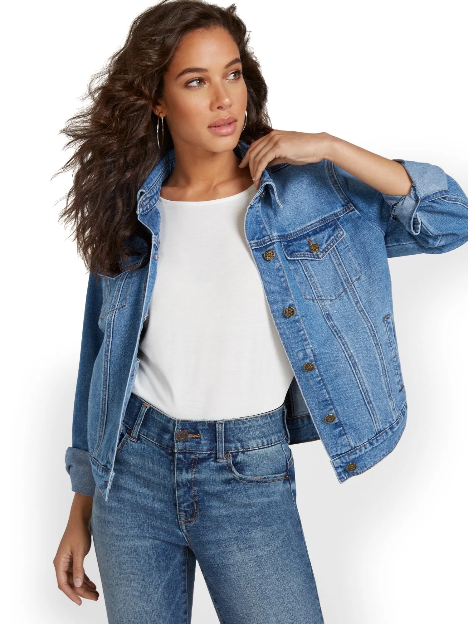 Denim Jacket - Blue Society Wash