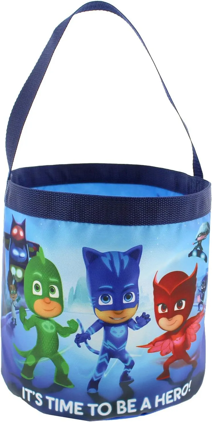 Disney PJ Masks Boys Girls Collapsible Gift Basket Bucket Gift Tote Bag