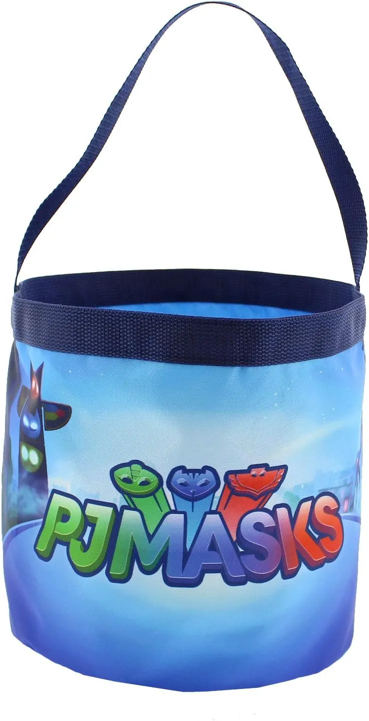 Disney PJ Masks Boys Girls Collapsible Gift Basket Bucket Gift Tote Bag
