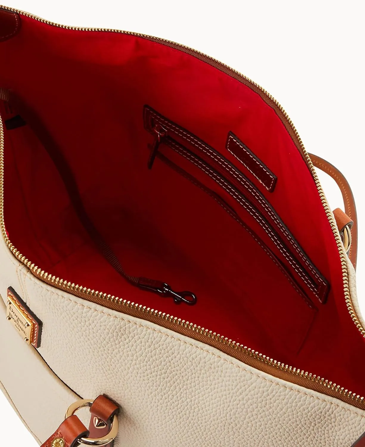 Dooney & Bourke Handbags for Women, Pebble Grain Leather Tote Bag with Zipper & Compartments
