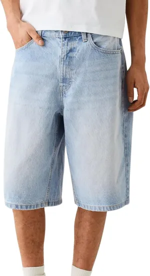DSORVICD Men Baggy Jean Shorts Summer Casual Loose Jorts Y2k Hip Hop Skateboard Denim Shorts