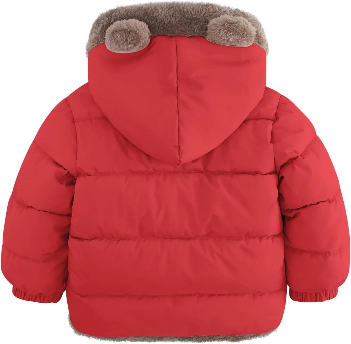 Enlifety 6M-5T Baby Toddler Winter Fleece Coat Boys Girls Cute Bear Ear Hooded Jackets with Pockets