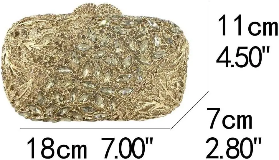 Evening Clutch Bags for Women Formal Party Rhinestone Bags Wedding Party Crystal Clutch Purses