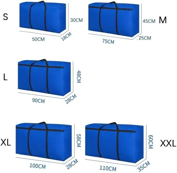 Extra Large Waterproof Moving Luggage Bags Laundry Shopping Bag foldable luggage travel bag Large Capacity Quilt Organizer(L BLACK)