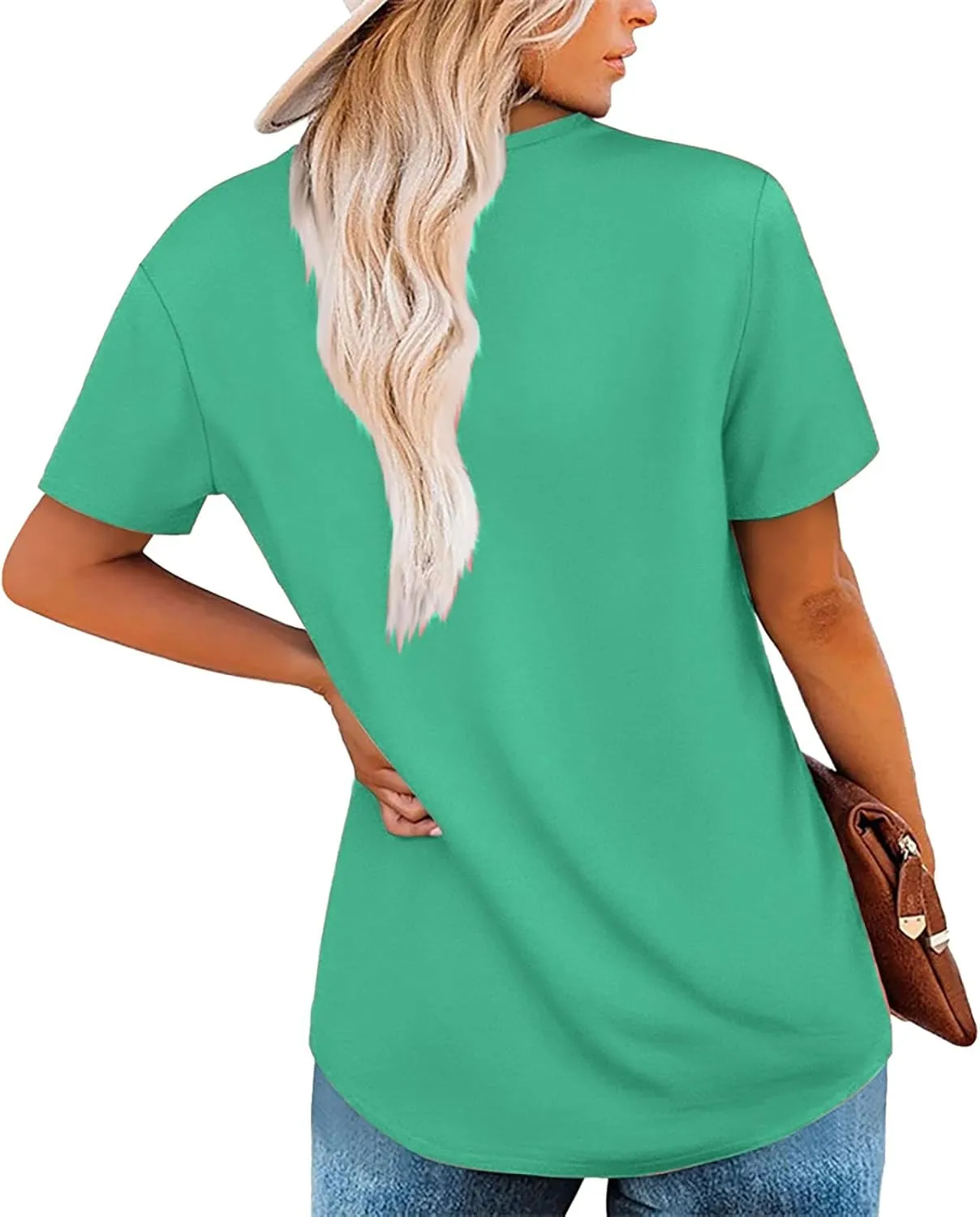 Fake Two Shirts Women Summer Trendy Loose Flowy Tops Casual Square Neck Pleated Layered Short Sleeve Boho Blouse 2025