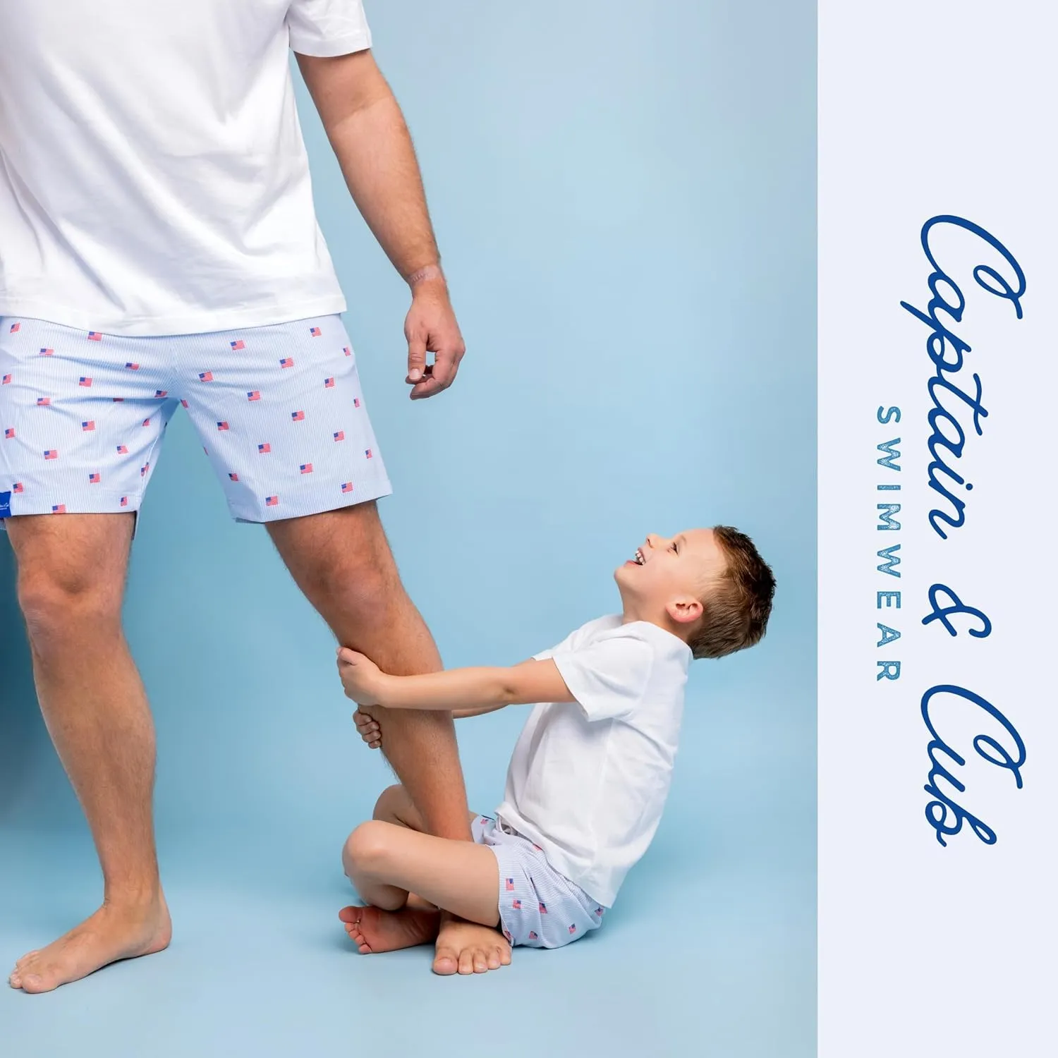 Father Son USA Matching Swimsuits