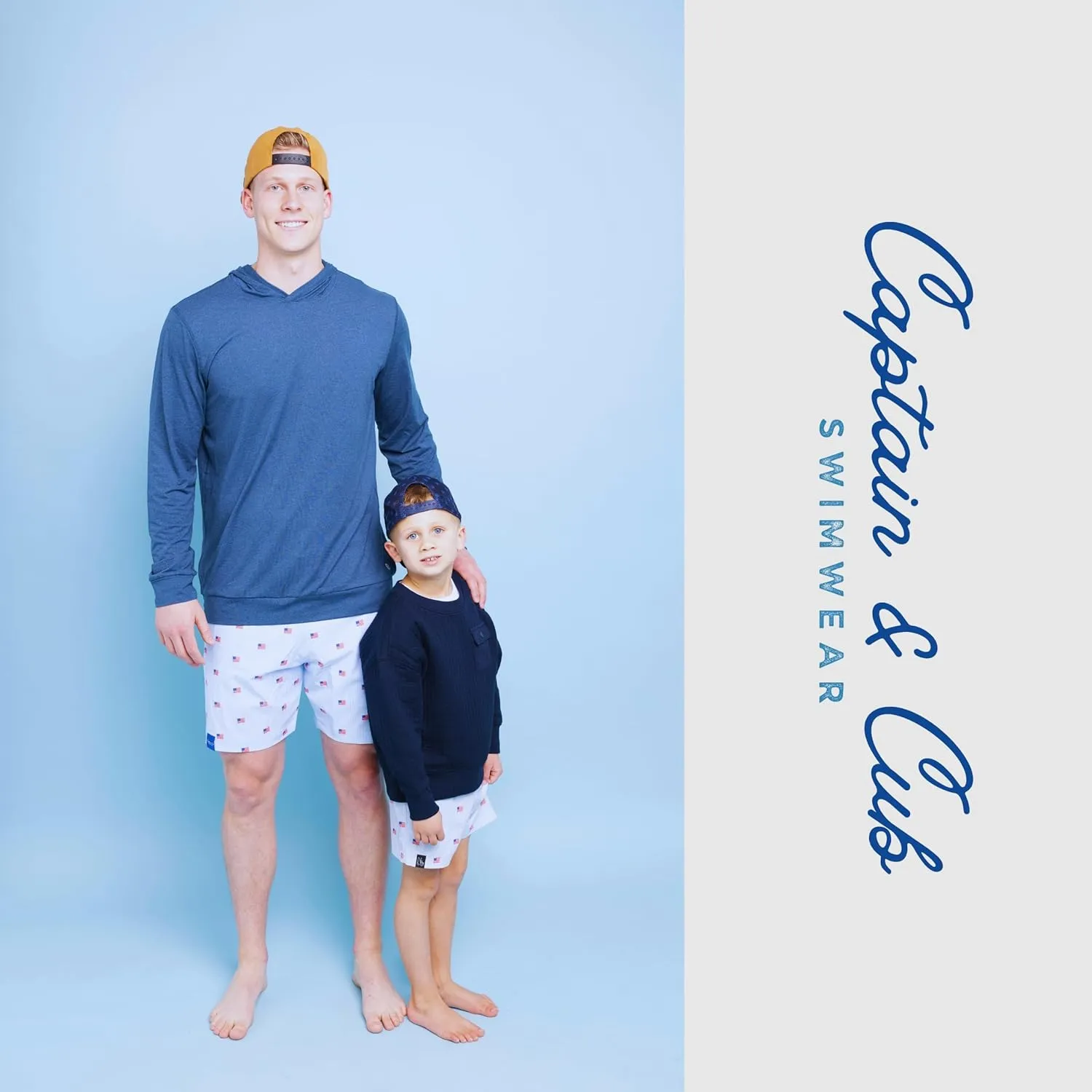 Father Son USA Matching Swimsuits