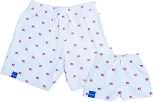 Father Son USA Matching Swimsuits
