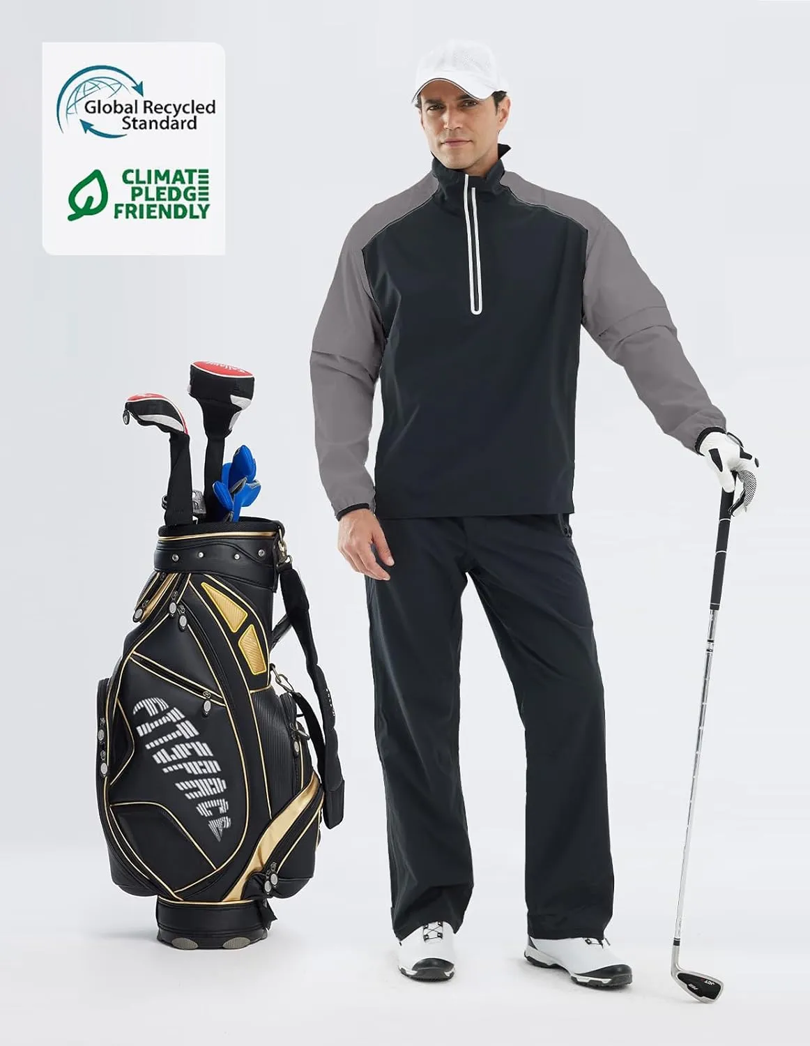 fit space Waterproof Golf Rain Suits for Men Performance Rain Jackets and Pants for All Sports