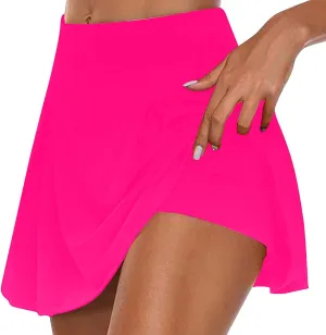 FZYLQY Shorts for Women High Waisted Tennis Skirts with Pockets Tennis Golf Skirts Elastic Athletic Golf Skorts with Pockets