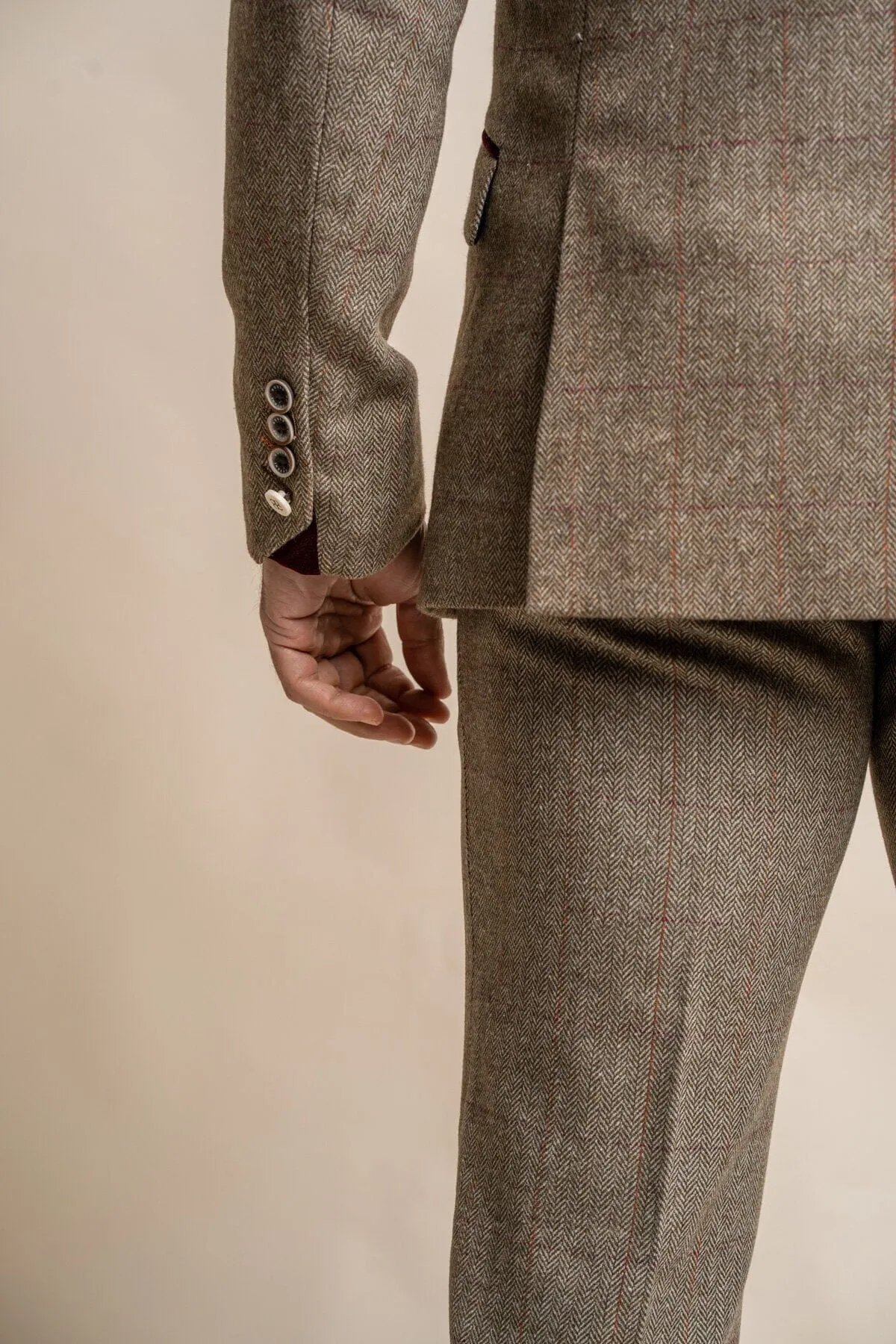 Gaston Sage Tweed Blazer