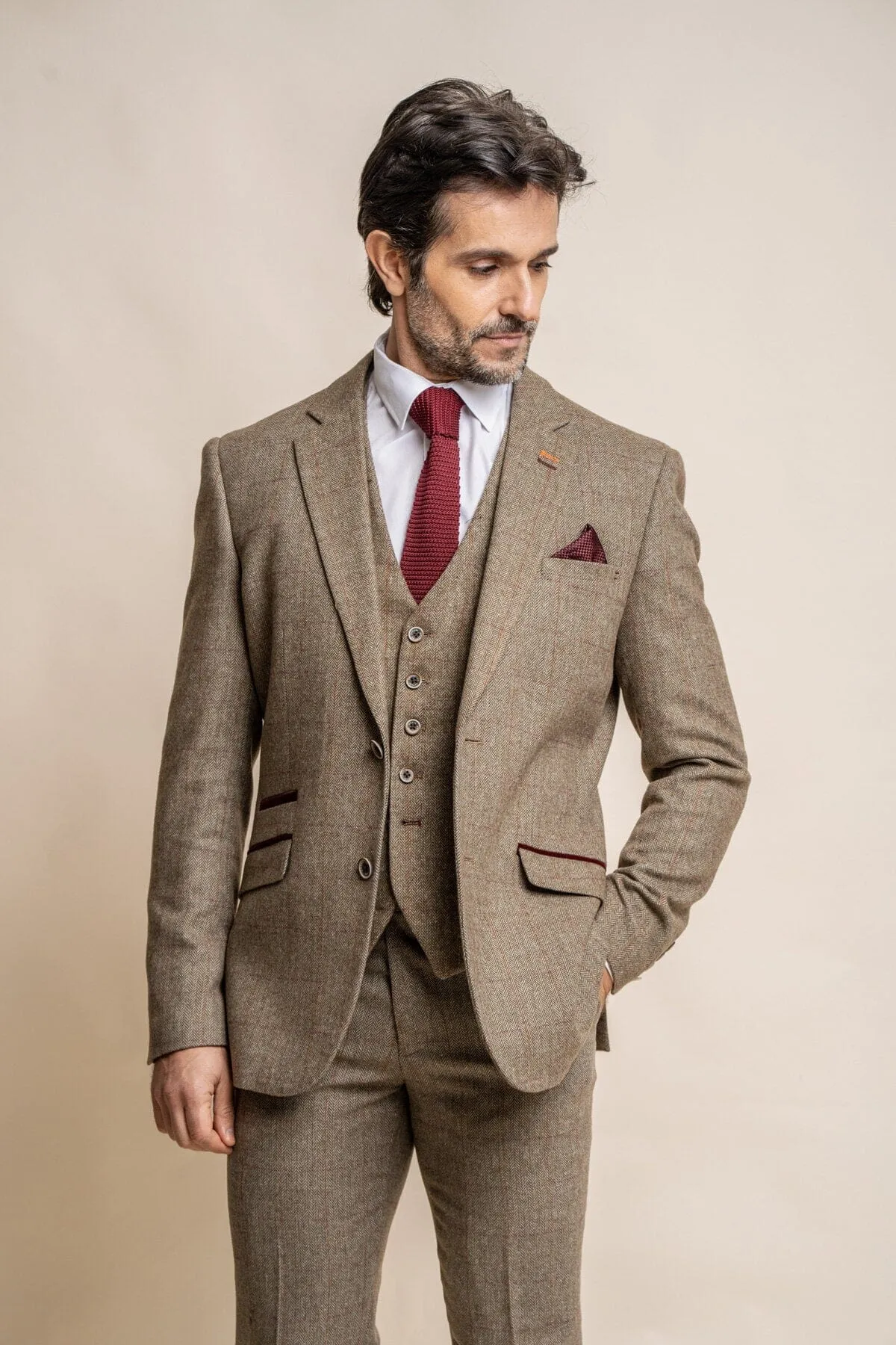 Gaston Sage Tweed Blazer