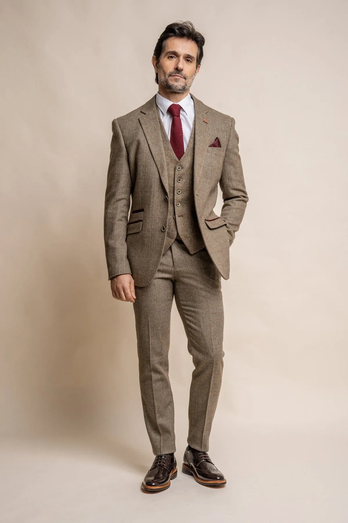 Gaston Sage Tweed Blazer