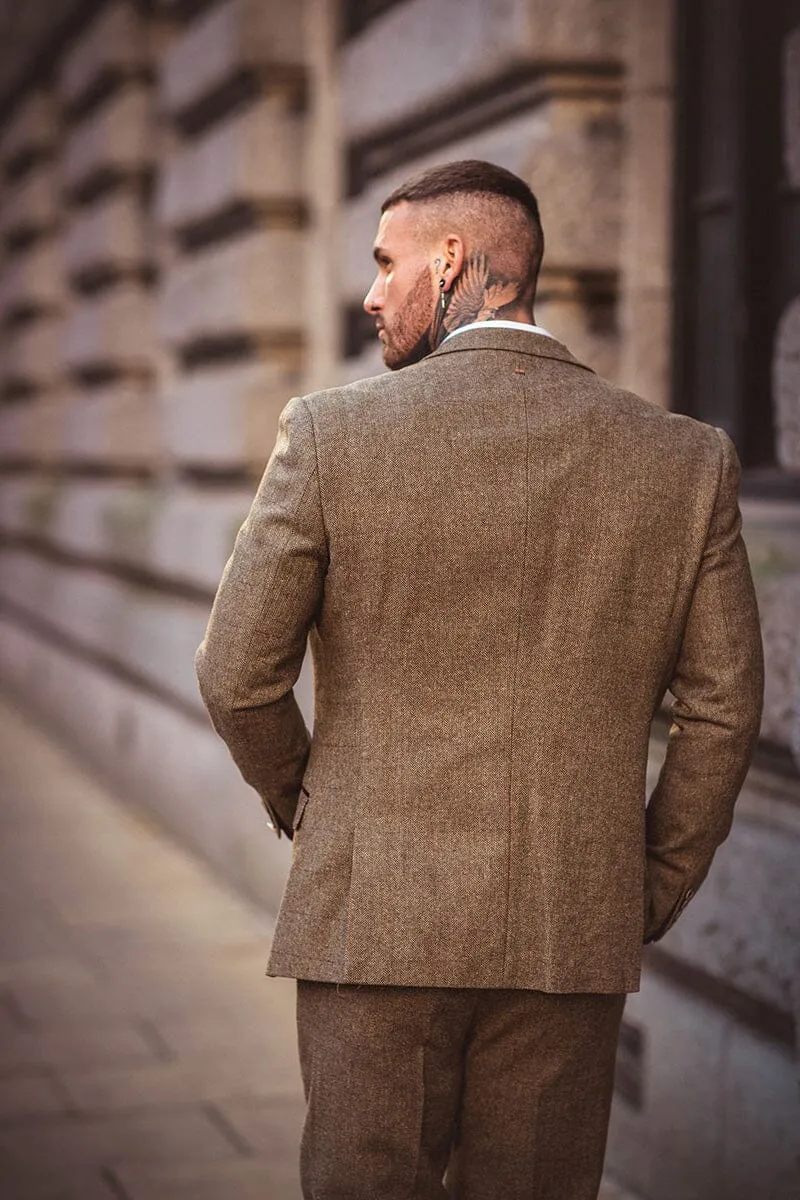Gaston Sage Tweed Blazer