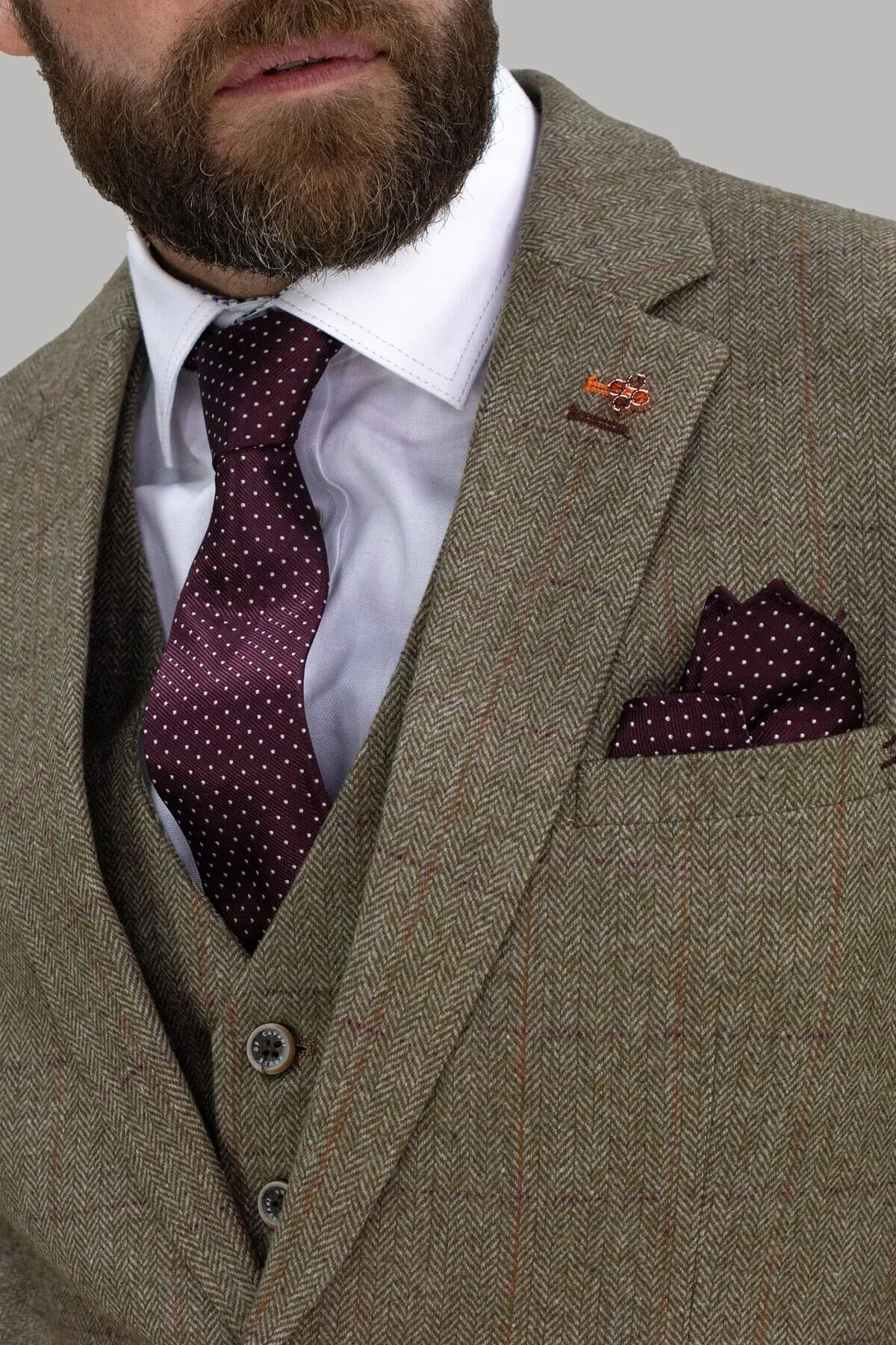 Gaston Sage Tweed Blazer