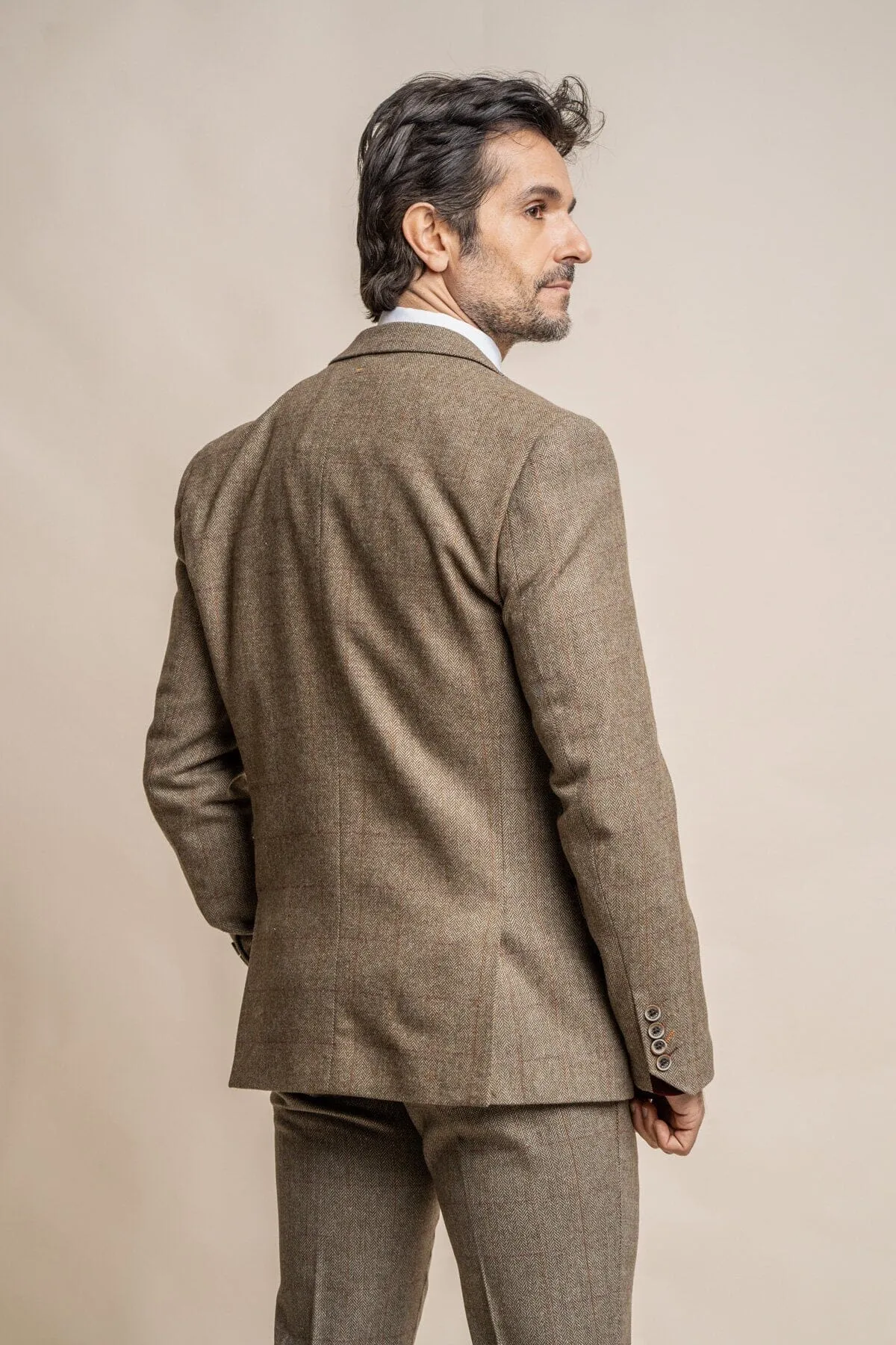 Gaston Sage Tweed Blazer
