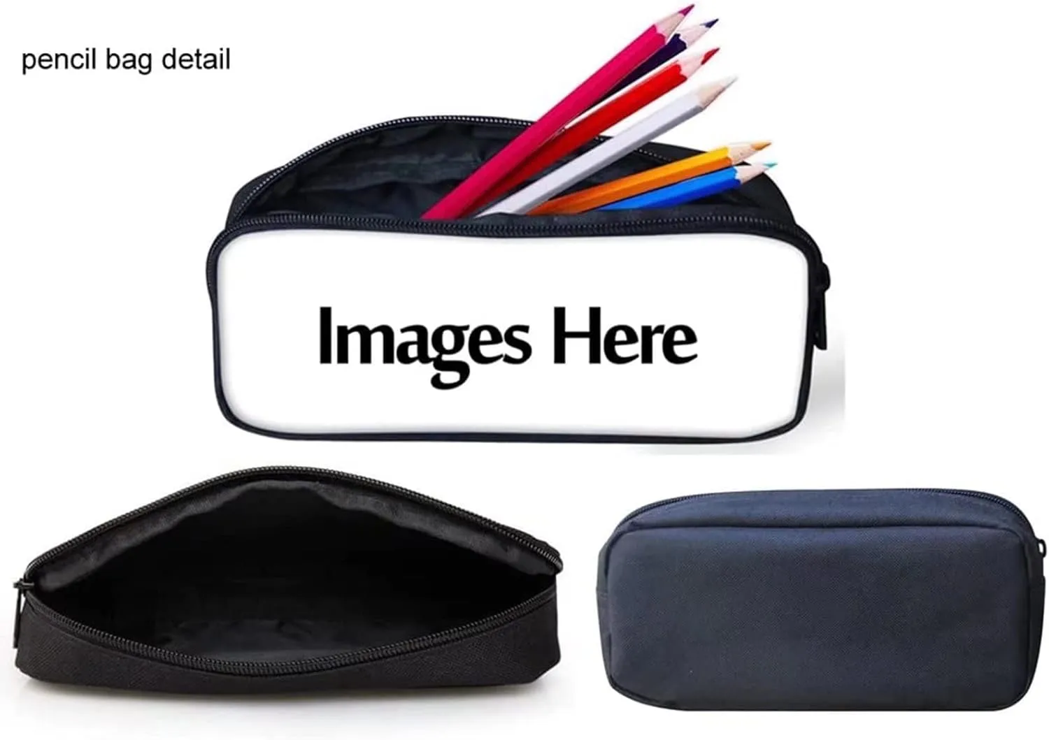 GIFTPUZZ Kids School Backpack Hawaiian Iron Tree Print Lunch Box Pencil Pouch Case Drawstring Bag Keychain for Kids Back to School Rucksack 5 Pieces for Girls Boys