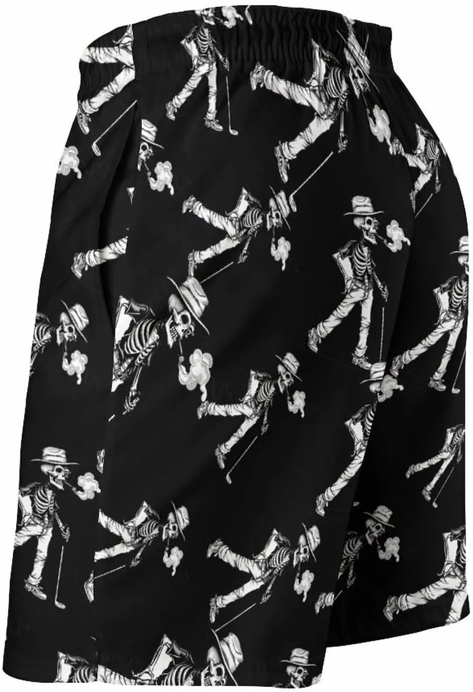 Golf Skull Men's Swim Trunks Quick Dry Board Shorts Breathable Summer Beach Shorts Bathing Suits