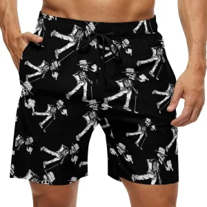 Golf Skull Men's Swim Trunks Quick Dry Board Shorts Breathable Summer Beach Shorts Bathing Suits