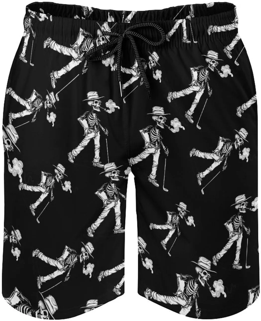 Golf Skull Men's Swim Trunks Quick Dry Board Shorts Breathable Summer Beach Shorts Bathing Suits