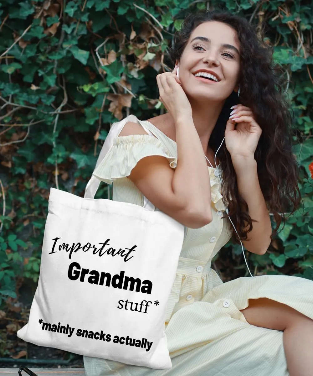 Grandma Gifts Canvas Tote Bag for Women, Grandma Gifts from Grandkids, Best Grandma Gifts, Funny Grandma Gifts Tote Bag