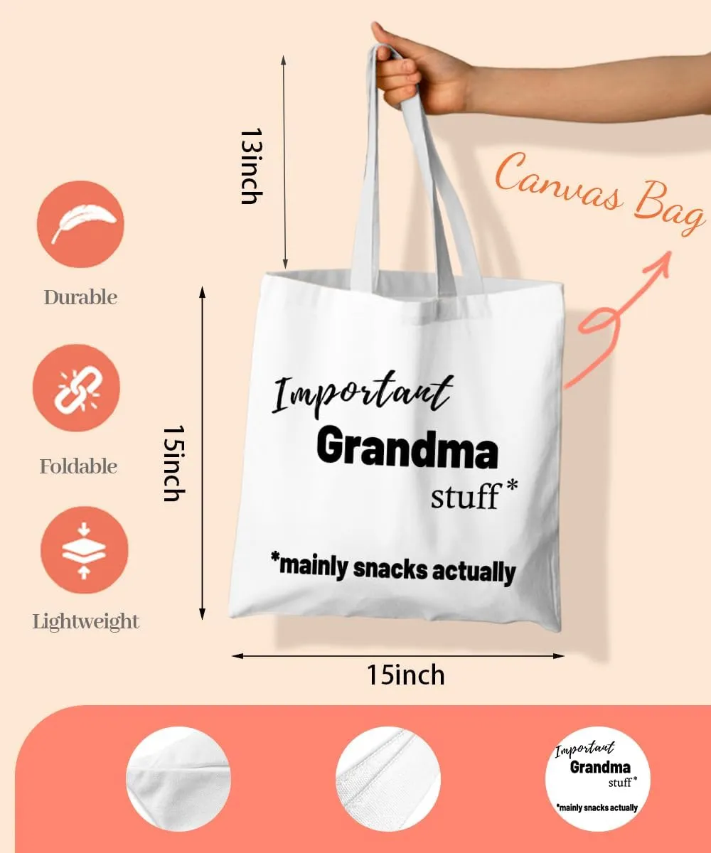Grandma Gifts Canvas Tote Bag for Women, Grandma Gifts from Grandkids, Best Grandma Gifts, Funny Grandma Gifts Tote Bag