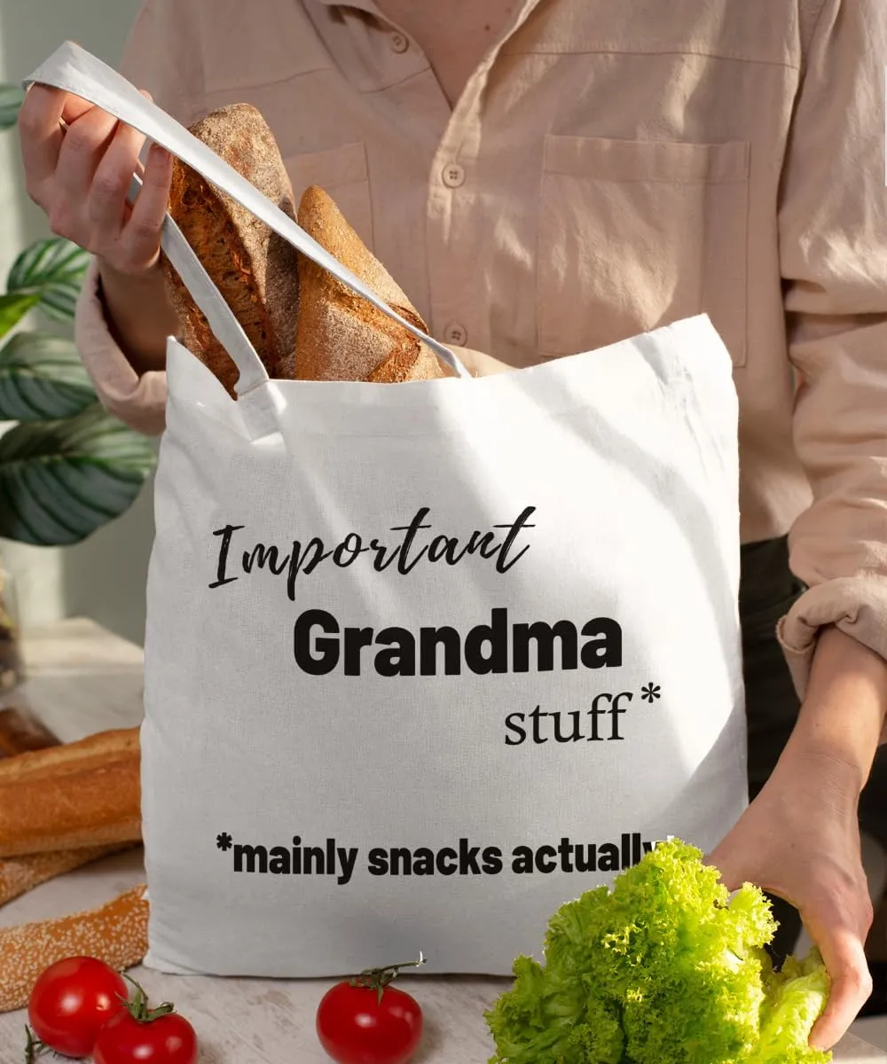 Grandma Gifts Canvas Tote Bag for Women, Grandma Gifts from Grandkids, Best Grandma Gifts, Funny Grandma Gifts Tote Bag
