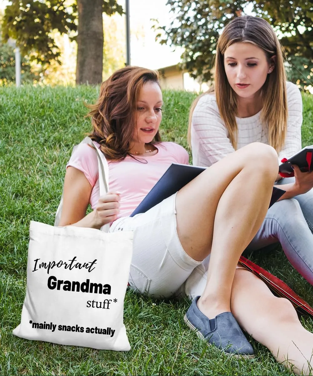 Grandma Gifts Canvas Tote Bag for Women, Grandma Gifts from Grandkids, Best Grandma Gifts, Funny Grandma Gifts Tote Bag