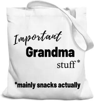 Grandma Gifts Canvas Tote Bag for Women, Grandma Gifts from Grandkids, Best Grandma Gifts, Funny Grandma Gifts Tote Bag