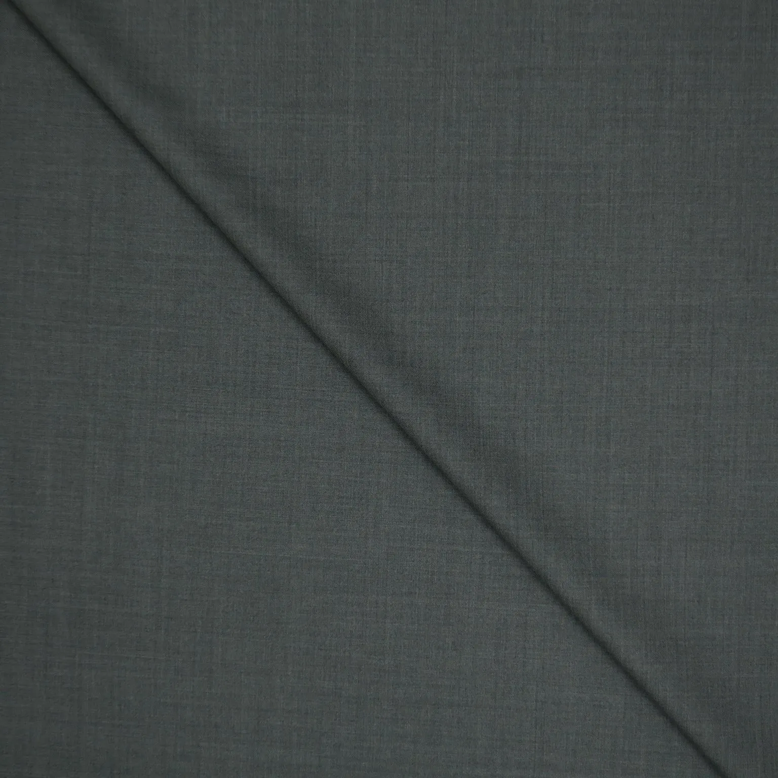 Grey Solid "Trofeo 600" Emenegildo Zegna Wool & Silk Fabric