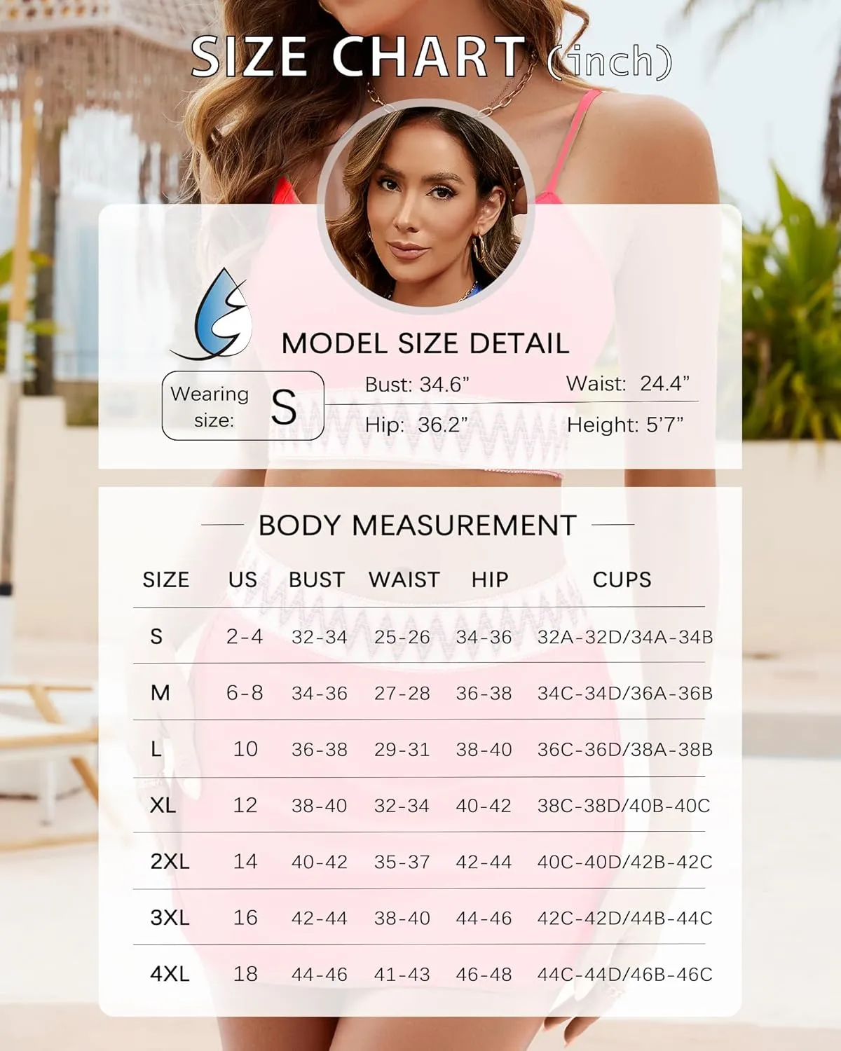 High Waisted Bikini Sets for Women Two Piece Swimsuit Skirt Tummy Control Bathing Suit Boho Teens Swim Suits 2025